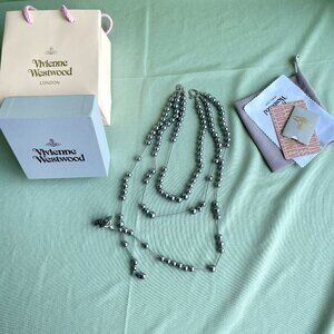 Vivienne Westwood Irregular Gray Necklace